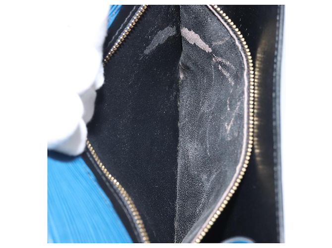 LOUIS VUITTON Clutch Art Déco Epi Blu M52635 LV Auth ka3124 - vista 12