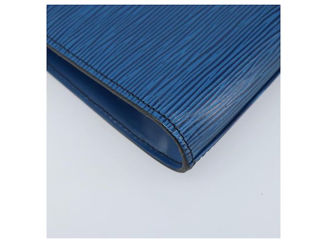 LOUIS VUITTON Clutch Art Déco Epi Blu M52635 LV Auth ka3124 - vista 16