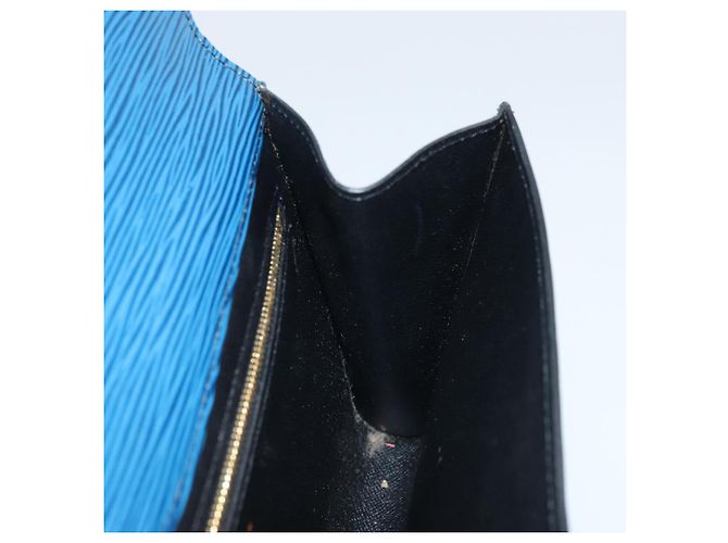 LOUIS VUITTON Clutch Art Déco Epi Blu M52635 LV Auth ka3124 - vista 17