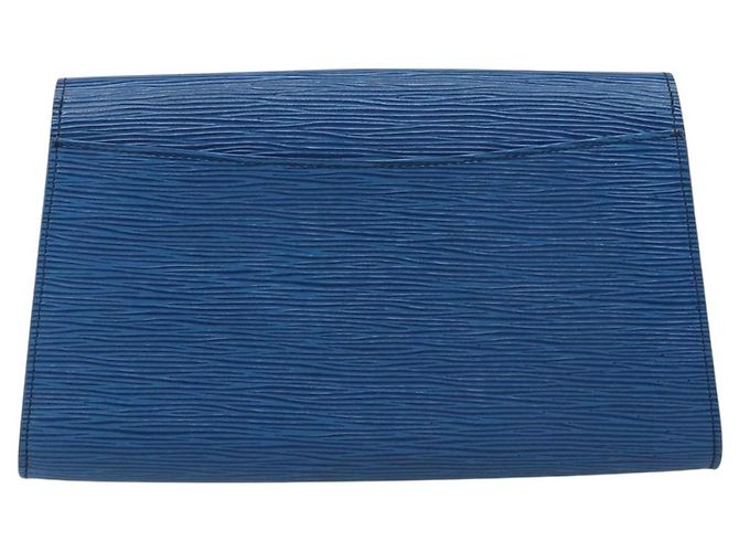 LOUIS VUITTON Clutch Art Déco Epi Blu M52635 LV Auth ka3124 - vista 2