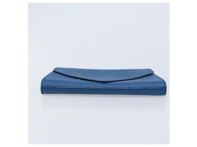 LOUIS VUITTON Clutch Art Déco Epi Blu M52635 LV Auth ka3124 - vista 6