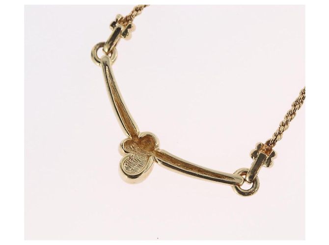 Collana Christian Dior metallo dorato Auth BA11471A - vista 10