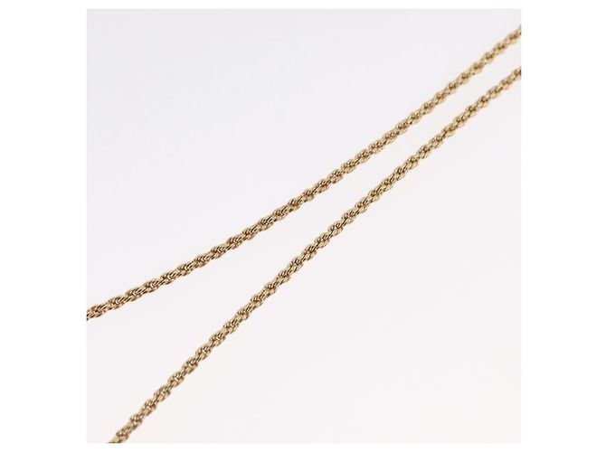 Collana Christian Dior metallo dorato Auth BA11471A - vista 12
