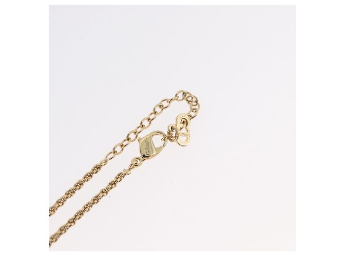 Collana Christian Dior metallo dorato Auth BA11471A - vista 14