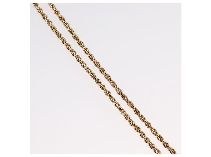 Collana Christian Dior metallo dorato Auth BA11471A - vista 6