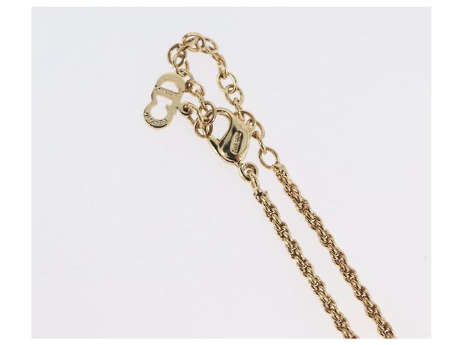 Collana Christian Dior metallo dorato Auth BA11471A - vista 8