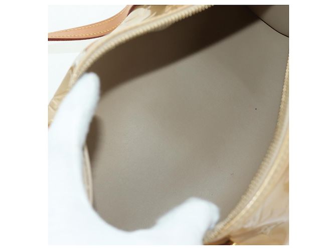 LOUIS VUITTON Borsa a Mano Monogram Vernis Bedford Beige M91006 LV Auth am11044V - vista 10