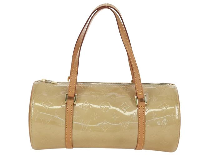 LOUIS VUITTON Borsa a Mano Monogram Vernis Bedford Beige M91006 LV Auth am11044V - vista 13
