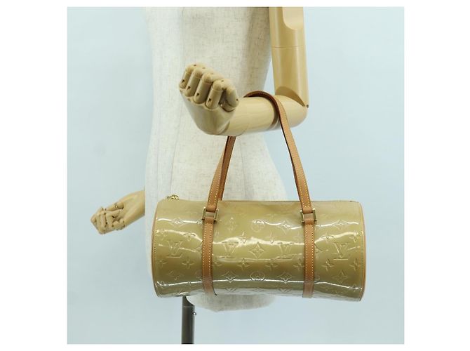 LOUIS VUITTON Borsa a Mano Monogram Vernis Bedford Beige M91006 LV Auth am11044V - vista 22