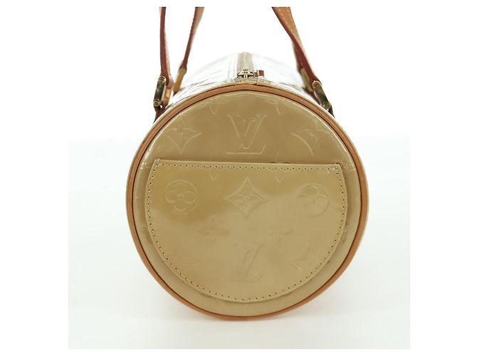 LOUIS VUITTON Borsa a Mano Monogram Vernis Bedford Beige M91006 LV Auth am11044V - vista 4