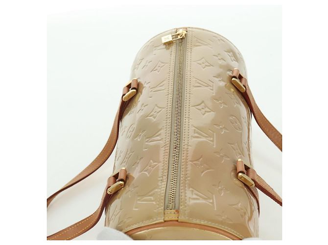 LOUIS VUITTON Borsa a Mano Monogram Vernis Bedford Beige M91006 LV Auth am11044V - vista 6
