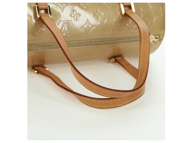 LOUIS VUITTON Borsa a Mano Monogram Vernis Bedford Beige M91006 LV Auth am11044V - vista 7
