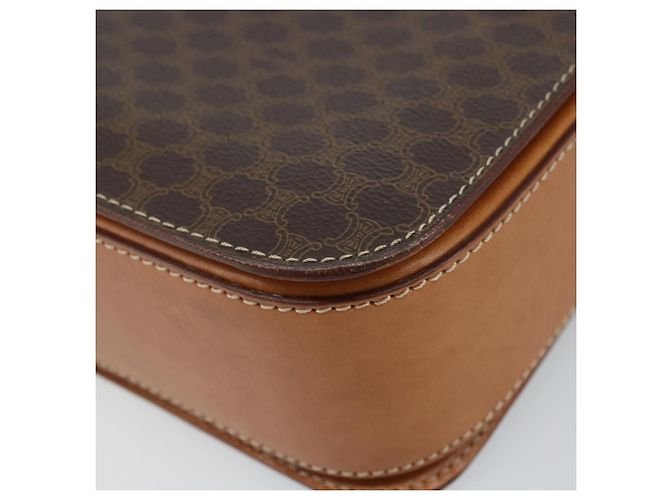 Céline Borsa a spalla in tela Macadam CELINE in pelle PVC marrone oro Auth ARZ423 D'oro - vista 12