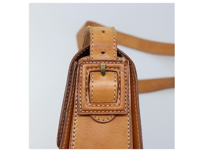 Céline Borsa a spalla in tela Macadam CELINE in pelle PVC marrone oro Auth ARZ423 D'oro - vista 14