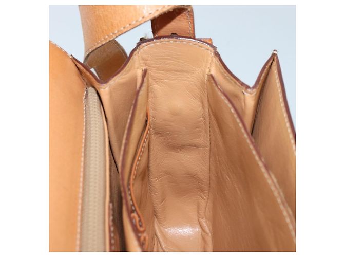 Céline Borsa a spalla in tela Macadam CELINE in pelle PVC marrone oro Auth ARZ423 D'oro - vista 19