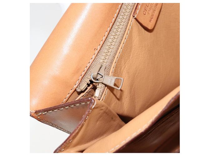 Céline Borsa a spalla in tela Macadam CELINE in pelle PVC marrone oro Auth ARZ423 D'oro - vista 22