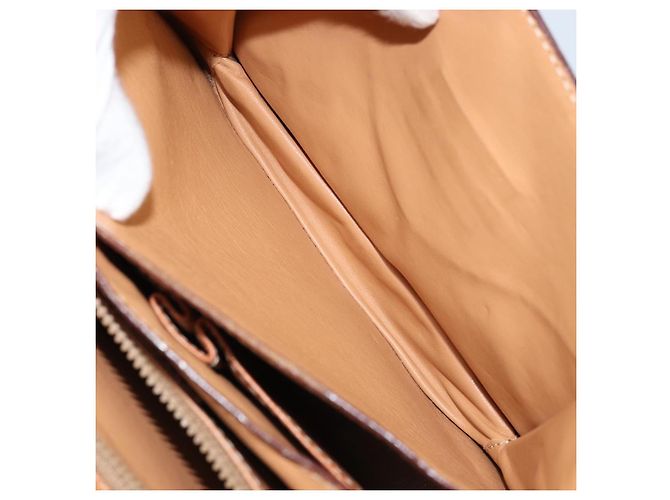 Céline Borsa a spalla in tela Macadam CELINE in pelle PVC marrone oro Auth ARZ423 D'oro - vista 24