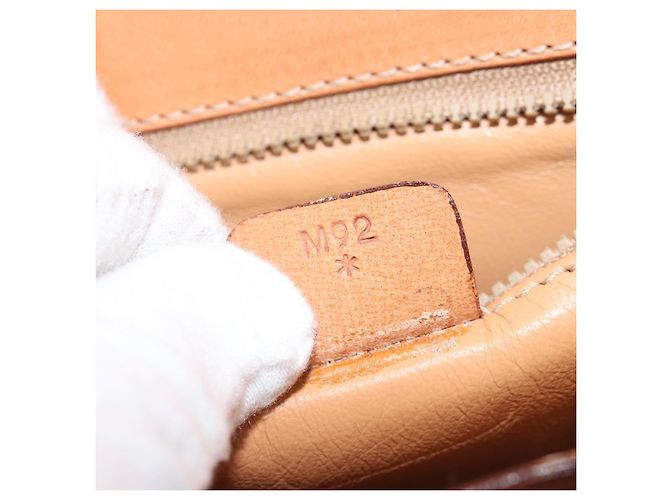 Céline Borsa a spalla in tela Macadam CELINE in pelle PVC marrone oro Auth ARZ423 D'oro - vista 25