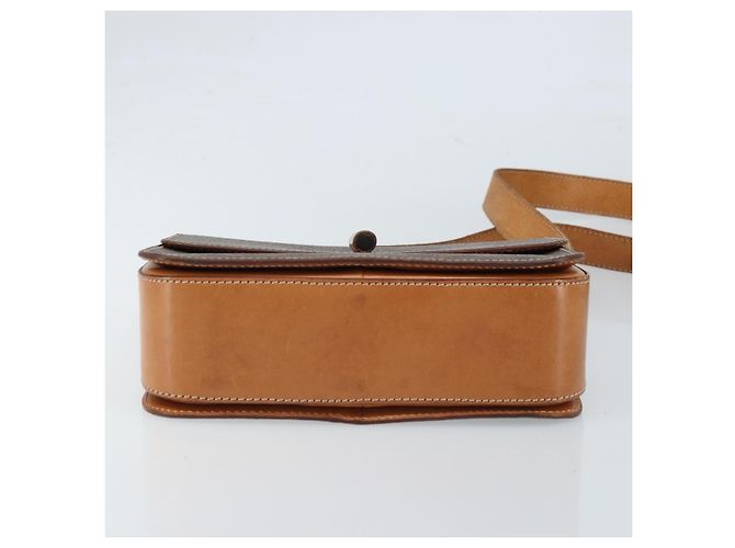 Céline Borsa a spalla in tela Macadam CELINE in pelle PVC marrone oro Auth ARZ423 D'oro - vista 9