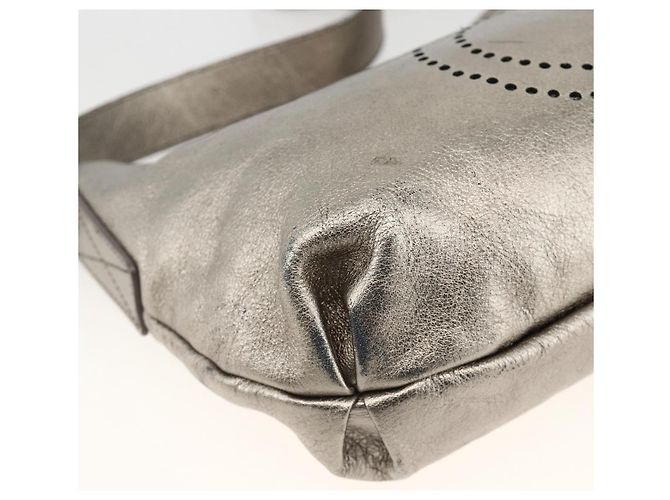 Borsa a Spalla in Pelle Salvatore Ferragamo Argento Auth BA11441 - vista 11