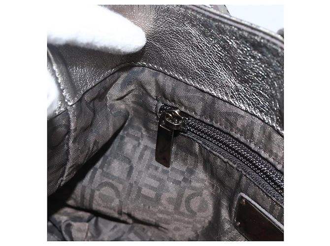 Borsa a Spalla in Pelle Salvatore Ferragamo Argento Auth BA11441 - vista 18
