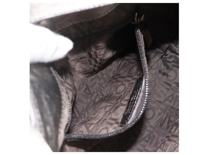 Borsa a Spalla in Pelle Salvatore Ferragamo Argento Auth BA11441 - vista 19