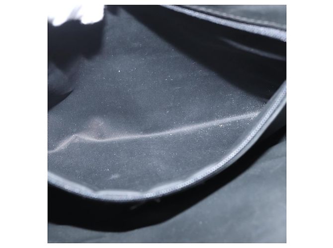 Burberry Borsa Tote Nova Check in nylon nero e argento Auth 174568 - vista 20
