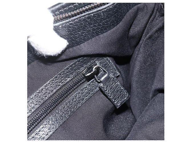 GUCCI GG Canvas Web Sherry Linie Tote Bag Schwarz Silber 132898 Auth mr2181 - Ansicht 19
