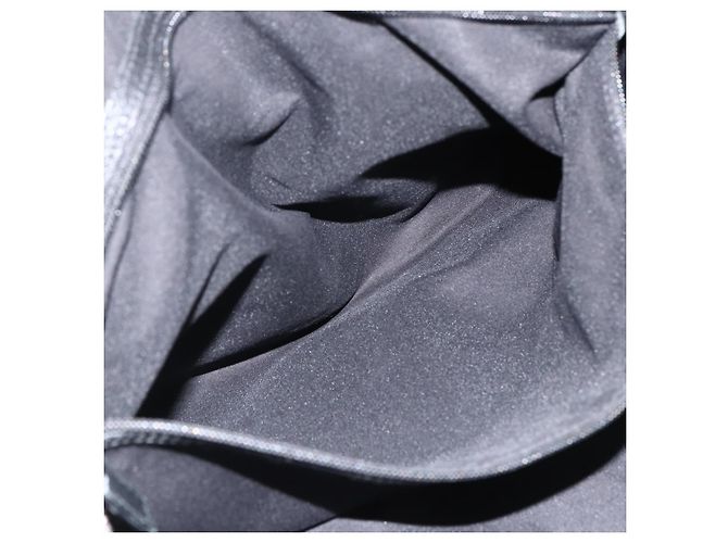 GUCCI GG Canvas Web Sherry Linie Tote Bag Schwarz Silber 132898 Auth mr2181 - Ansicht 20