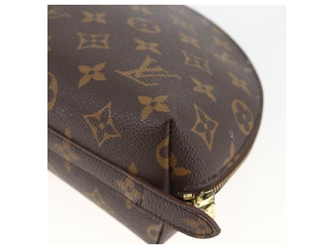LOUIS VUITTON Trousse Demi Ronde Monogram Pouch Cosmétique M47520 LV Auth ka3231 Monogramme - vue 15