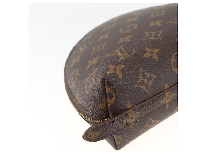 LOUIS VUITTON Trousse Demi Ronde Monogram Pouch Cosmétique M47520 LV Auth ka3231 Monogramme - vue 16
