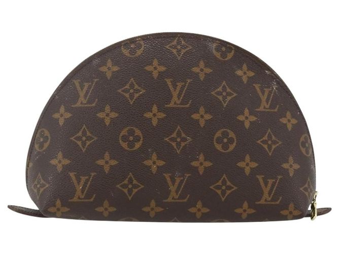LOUIS VUITTON Trousse Demi Ronde Monogram Pouch Cosmétique M47520 LV Auth ka3231 Monogramme - vue 2