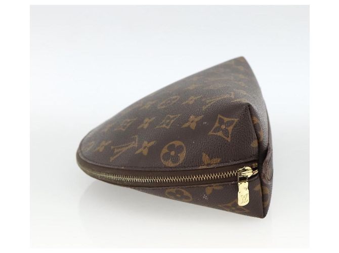 LOUIS VUITTON Trousse Demi Ronde Monogram Pouch Cosmétique M47520 LV Auth ka3231 Monogramme - vue 3