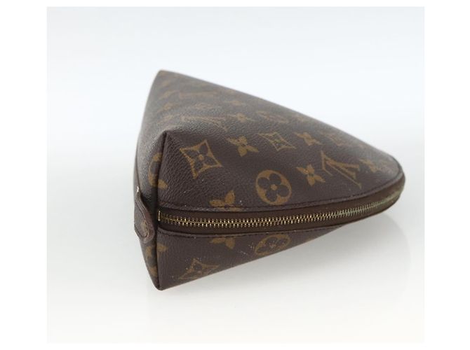 LOUIS VUITTON Trousse Demi Ronde Monogram Pouch Cosmétique M47520 LV Auth ka3231 Monogramme - vue 4