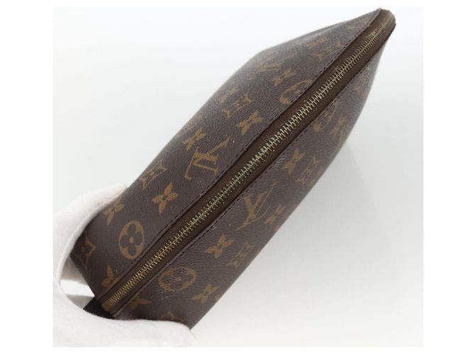 LOUIS VUITTON Trousse Demi Ronde Monogram Pouch Cosmétique M47520 LV Auth ka3231 Monogramme - vue 5