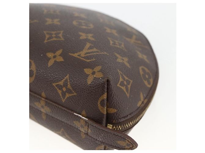 LOUIS VUITTON Trousse Demi Ronde Monogram Pouch Cosmétique M47520 LV Auth ka3231 Monogramme - vue 7