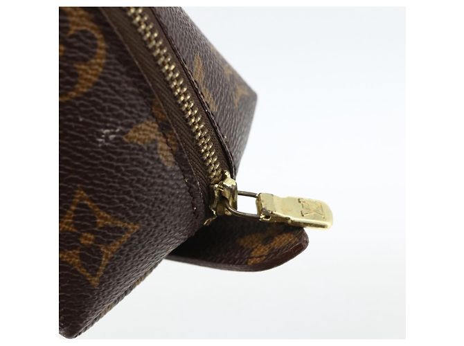 LOUIS VUITTON Trousse Demi Ronde Monogram Pouch Cosmétique M47520 LV Auth ka3231 Monogramme - vue 8