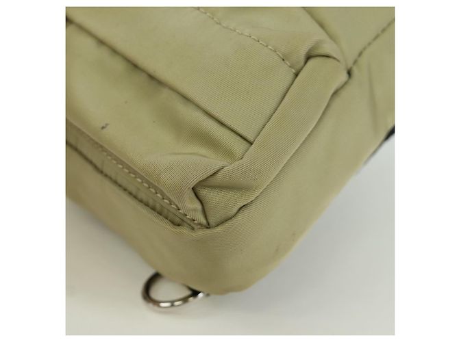FENDI Fendines Schultertasche Nylon Grün Silber Authentisch mr2067V - Ansicht 12