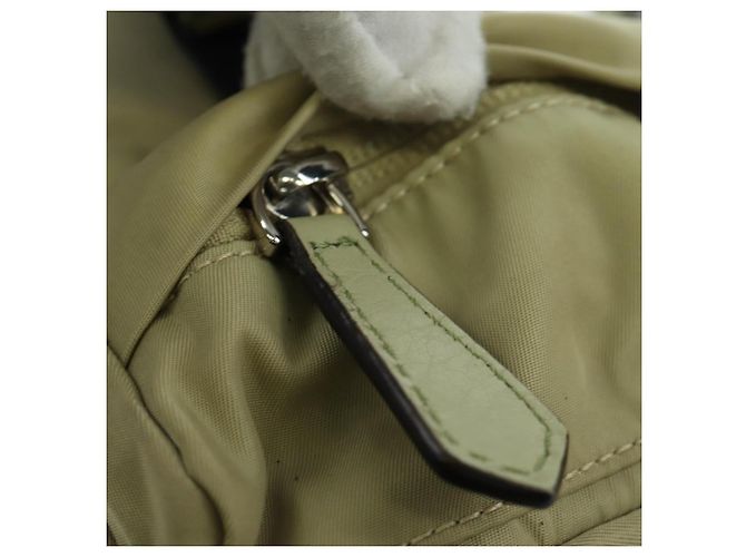 FENDI Fendines Schultertasche Nylon Grün Silber Authentisch mr2067V - Ansicht 15