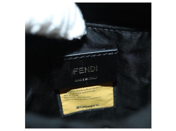 FENDI Fendines Schultertasche Nylon Grün Silber Authentisch mr2067V - Ansicht 20