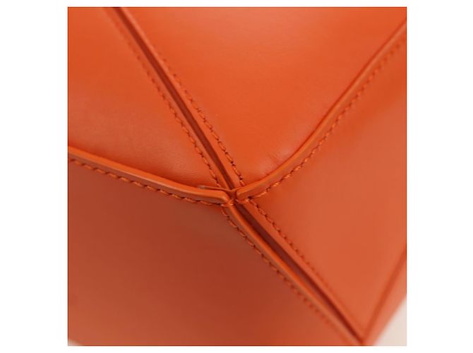 LOEWE - Borsa Puzzle Ghibli Castello Errante di Howl Calcifer Arancione Auth 167092SM D'oro - vista 19