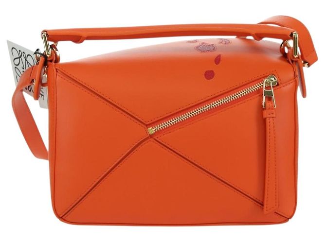 LOEWE - Borsa Puzzle Ghibli Castello Errante di Howl Calcifer Arancione Auth 167092SM D'oro - vista 2
