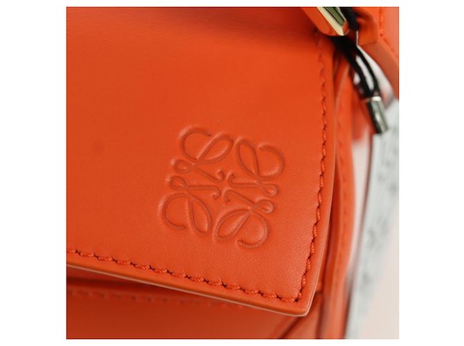LOEWE - Borsa Puzzle Ghibli Castello Errante di Howl Calcifer Arancione Auth 167092SM D'oro - vista 20