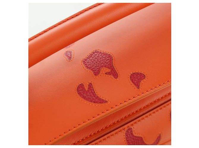LOEWE - Borsa Puzzle Ghibli Castello Errante di Howl Calcifer Arancione Auth 167092SM D'oro - vista 9