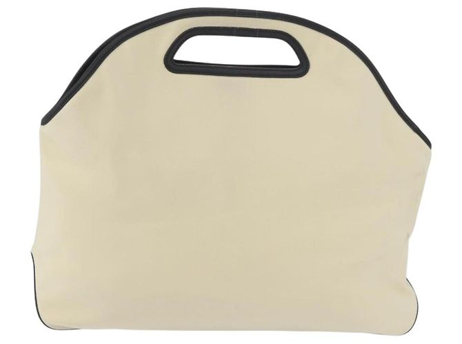 Borsa a Mano LOEWE in Tela Pelle Beige Oro Auth 174611 D'oro - vista 13
