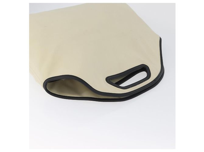 Borsa a Mano LOEWE in Tela Pelle Beige Oro Auth 174611 D'oro - vista 6