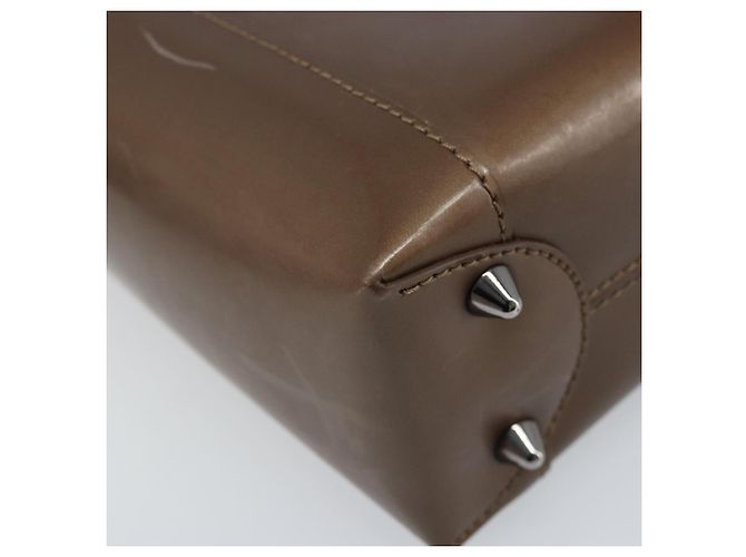 Borsa a mano Maris Pearl in pelle verniciata marrone e argento Christian Dior Auth ep13834 - vista 13