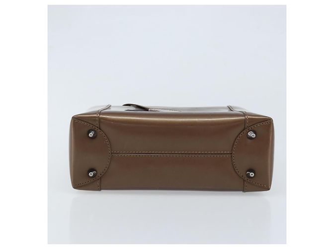 Borsa a mano Maris Pearl in pelle verniciata marrone e argento Christian Dior Auth ep13834 - vista 9
