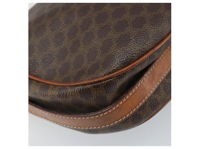 Céline CELINE Macadam Canvas Shoulder Bag PVC Leather Brown Gold Auth ARZ311 Golden - view 13
