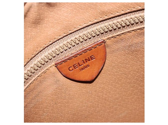 Céline CELINE Macadam Canvas Shoulder Bag PVC Leather Brown Gold Auth ARZ311 Golden - view 17